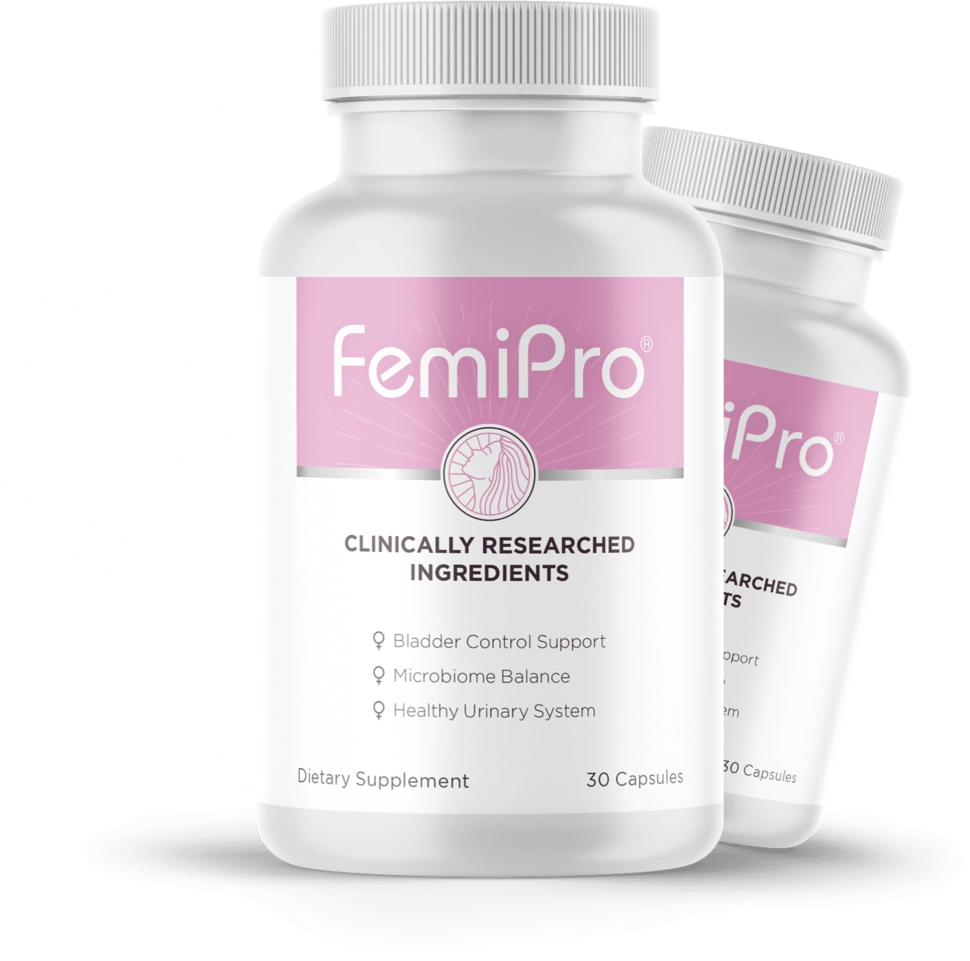 FemiPro Bladder Control Supplement Bottles